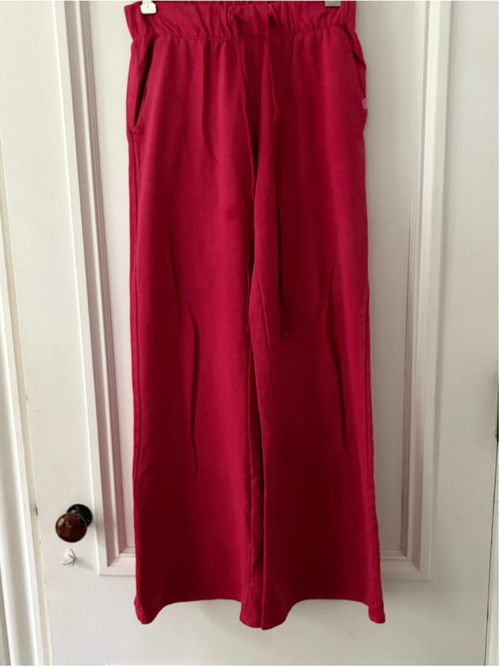 Out From Under Wide Leg sweatPants Red Size M